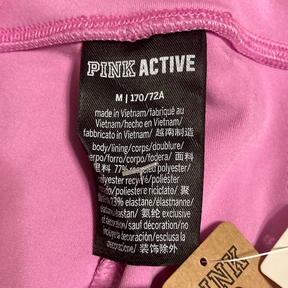 NWT Pink Adjustable Waist Ruched V Leggings - Pink Blossom - Picture 8 of 10